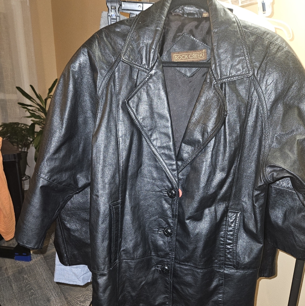 Rock Creek Black Leather Jacket
